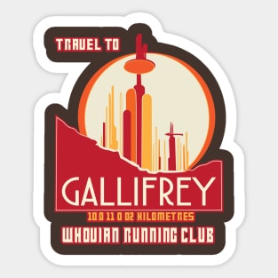 Travel to Gallifrey Sticker